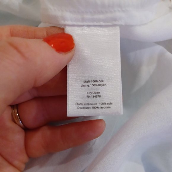 NWOT Vineyard Vines Silk Palm Leaf Scarf Print Maxi Dress Capri Blue Lined - Picture 6 of 7